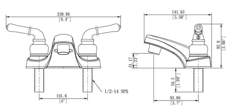 Pacific Bay Lynden Bathroom Faucet - Metallic Plating Over ABS Plastic (Brushed Satin Nickel) Brushed Satin Nickel - NewNest Australia