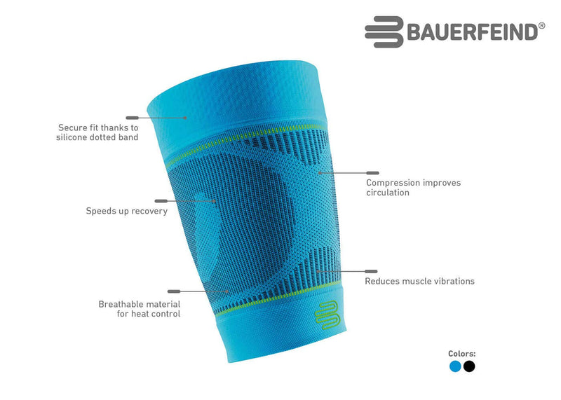 Bauerfeind Compression Thigh Bandage ‚úsports Compression Sleeves Upper Leg‚ù, 1 Pair Of Sleeves Thigh Unisex, For Ball And Endurance Sports To Strengthen The Muscles - NewNest Australia