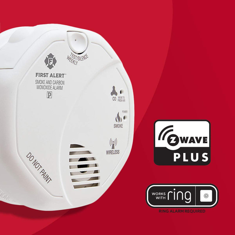 First Alert Z-Wave Smoke Detector & Carbon Monoxide Alarm, Works with Ring Alarm, 2nd Generation Z-Wave Combo - 2nd Generation - NewNest Australia