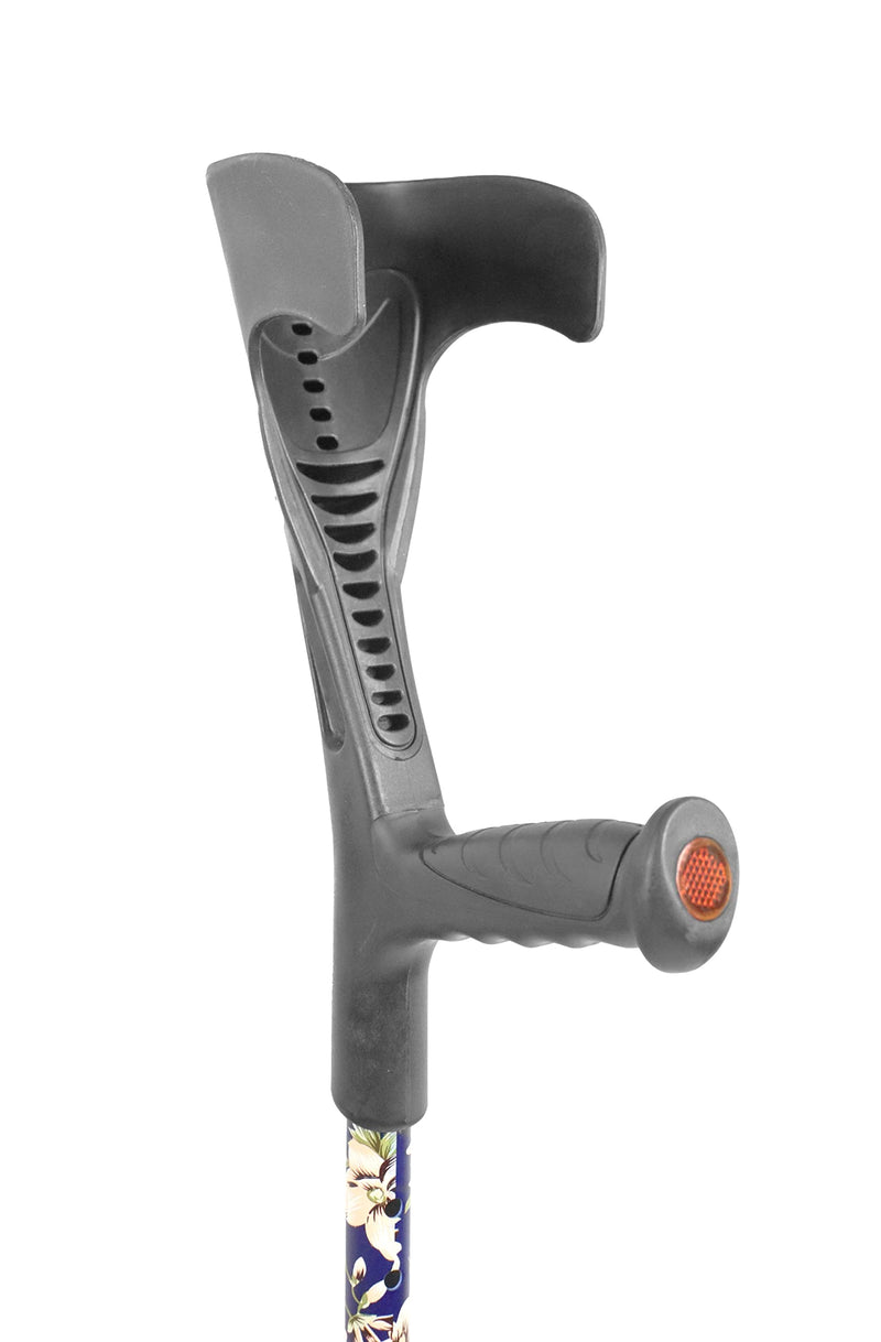 Pepe - Folding Crutches for Adults (x1 Unit, Open Cuff), Foldable Crutches for Women, Fold Up Coloured Crutches, Single Foldable Crutch for Men, Folding Crutch Aluminium, Walking Crutch 1 unit - NewNest Australia