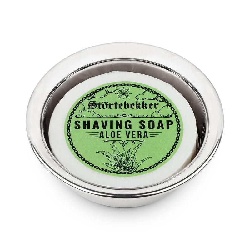 Störtebekker® Premium Shaving Soap Aloe Vera 70g - Handmade soap for rich shaving foam - Perfect for shaving with safety razors and razors - Vegan shaving soap for women and men 70 g (pack of 1) - NewNest Australia