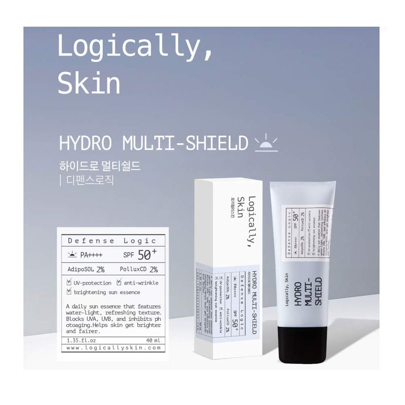 Logically, Skin Hydro Multi-Shield Sun Essence SPF 50+ PA++++ (1.35oz) KOREA Beauty - NewNest Australia