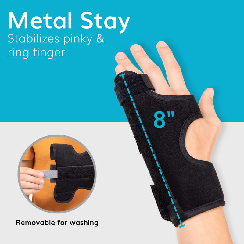 Braceability Ulnar Gutter Splint Metacarpal Boxer Fracture Treatment Brace Broken Clogged Pain Relief Pinky Ring Trigger Mallet Finger Right Or Left Hand Immobilization Support - NewNest Australia