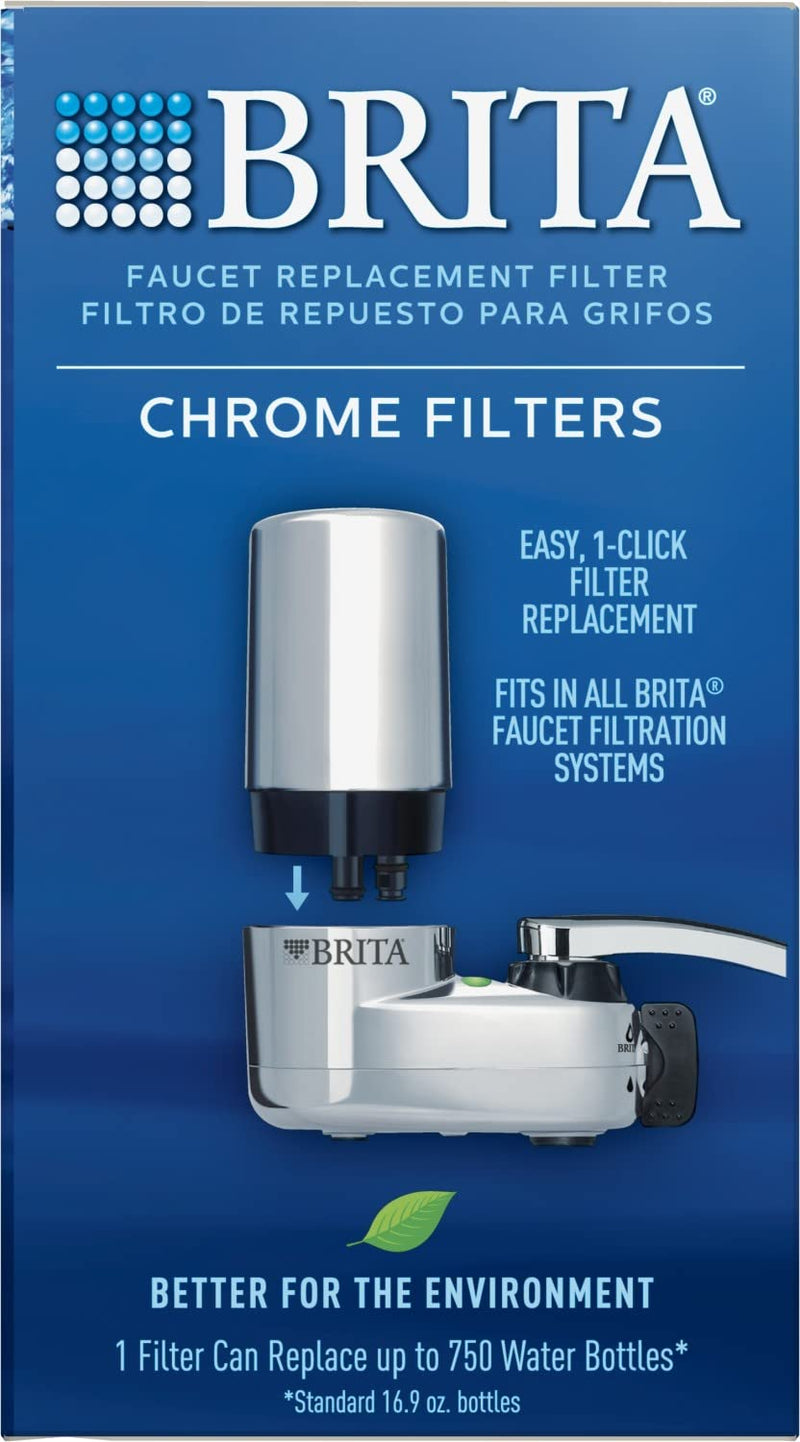 Brita Filter Replacement Faucet Mount, 2, Chrome 2 ct - NewNest Australia