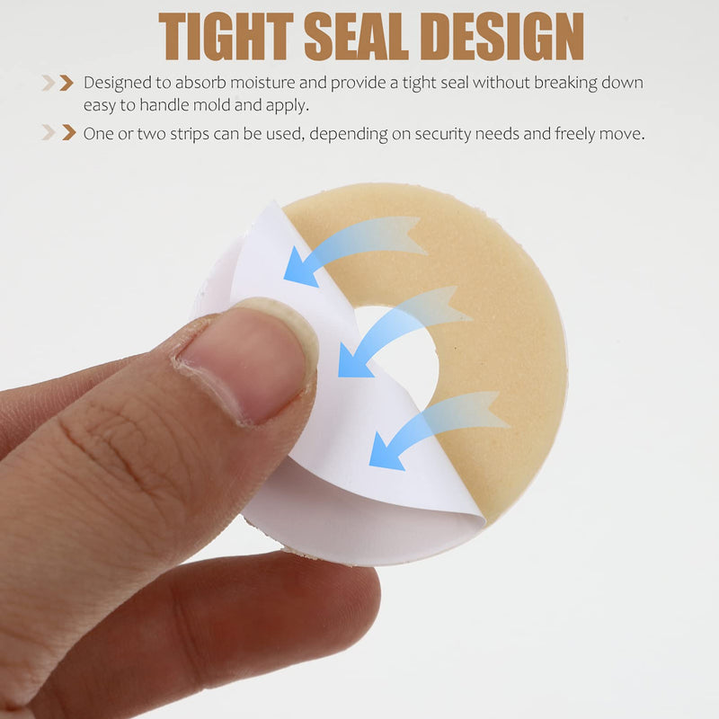 Healifty 4mm Ostomy Seal Ring Professional Moldable Ostomy Stoma Barrier No Leak Ostomy Ring Extender Urostomy Bag Ring for Home Shop 5x5x0.4cm - NewNest Australia