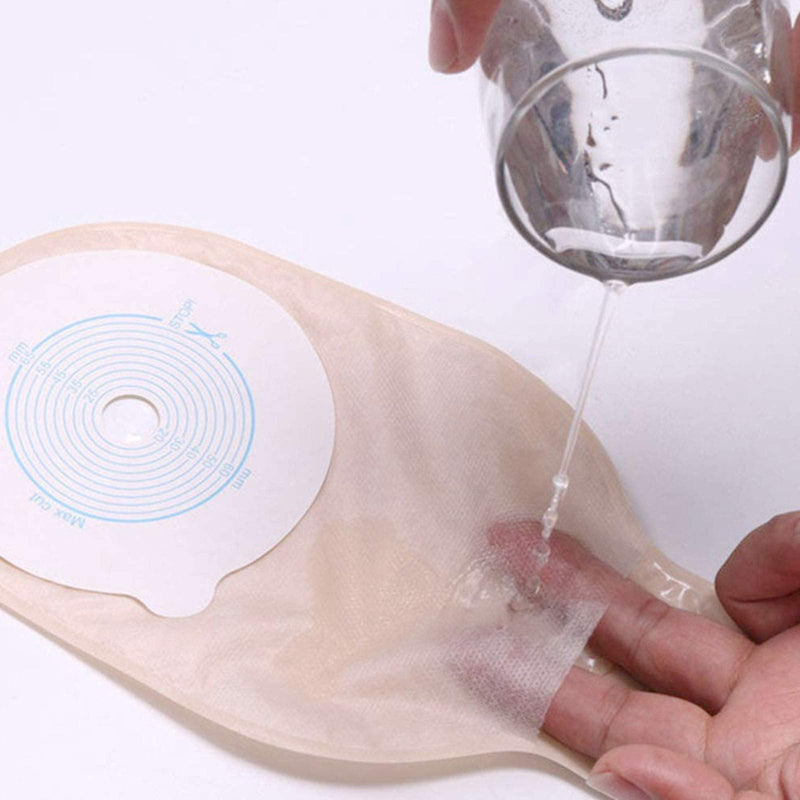 Ostomy Colostomy Supplies, 10 PCS Colostomy Bag, One Piece Drainable Pouches with Twist-Tie for Ileostomy Stoma Care, Cut to Fit(Max 20-65mm) 10 Count (Pack of 1) - NewNest Australia