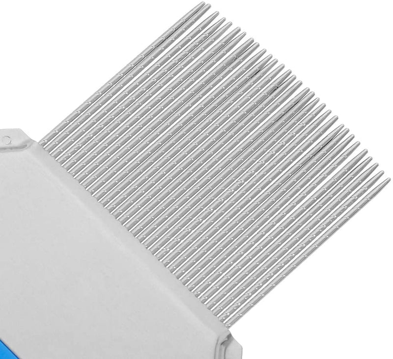 Lice Removal Comb, Stainless Steel Reusable Metal Headlice Nit Removal Lice Comb with Spiral Grooves for Kids Adults Pets Head Lice Treatment, Removes Louse Nits [1 Pack] - NewNest Australia