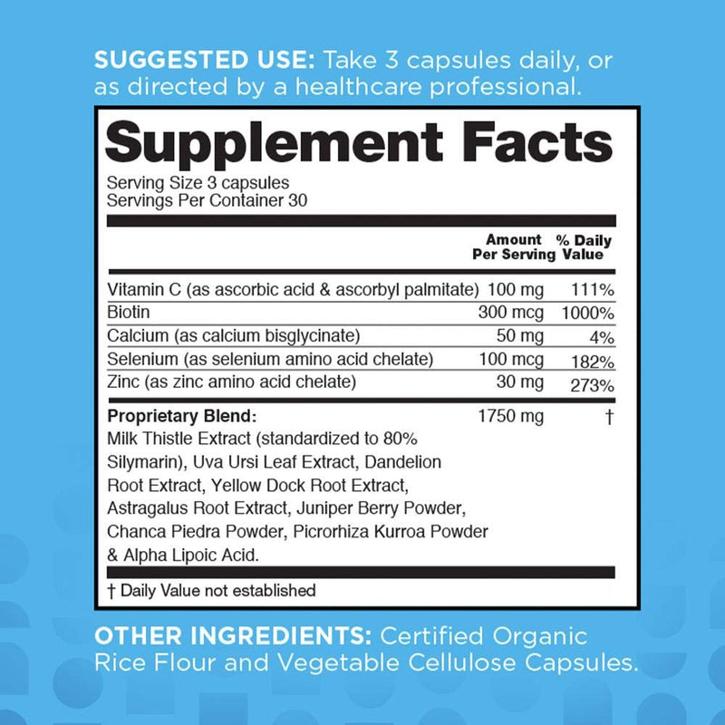 nbpure Liver Fend Liver Detox and Cleanse Milk Thistle Supplement, 90 Count - NewNest Australia