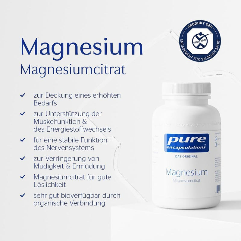 Pure Encapsulations Magnesium Magnesium Citrate Capsules, 180 S - NewNest Australia