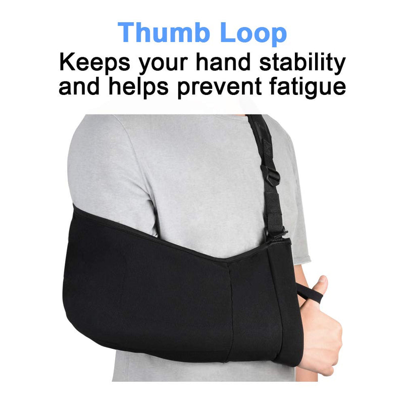 Supregear Arm Sling, Adjustable Medical Shoulder Immobiliser For Shoulder Injuries On Rotator Cuff, Comfortable Shoulder Support With Soft Padding And 2 Pockets, Left Right Arm - NewNest Australia
