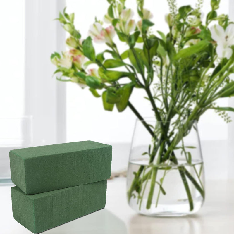 KIMOBER Wet Floral Foam Bricks,Green Styrofoam Foam Blocks for Flower Arrangement, Wedding,Party Decoration, Pack of 10 10pcs Wet - NewNest Australia