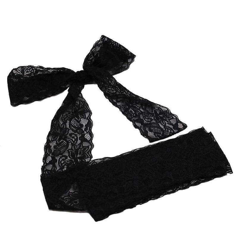 3 Inch Lace Ribbon, Floral Lace Trim, Elastic Lace for Crafts, Decorating, Hair Bow Making and Gift Wrapping (10 Yards) Lace Ribbon-BLACK - NewNest Australia