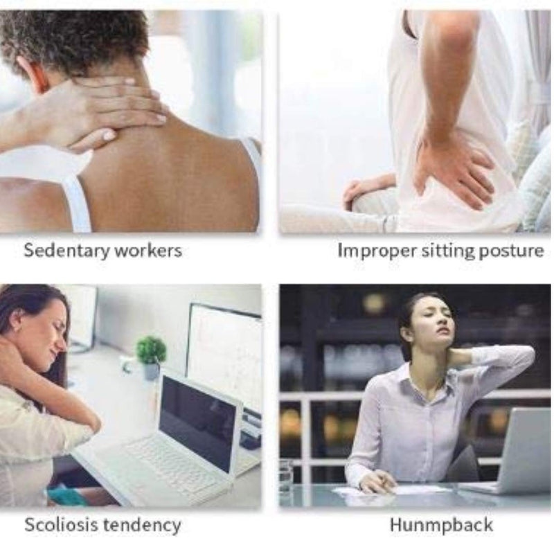 Posture Corrector for Men and Women, upper Back Brace, Clavicle Spine support, Adjustable Back Straightener and Providing Pain Relief from Neck, Back & Shoulder Fits Size M-L (20-48 In) - NewNest Australia