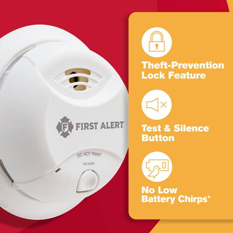 First Alert 0827B Ionization Smoke Alarm with 10-Year Sealed Tamper-Proof Battery 10 Year Battery - NewNest Australia