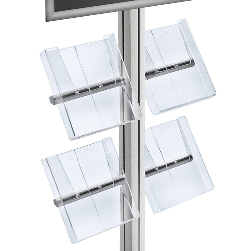 Azar 300270 9.25" W x 10" H Acrylic Brochure Side Shelf for Sky Tower Display - NewNest Australia