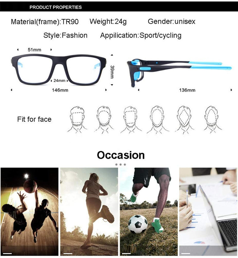 Runspeed Sports Goggles Safety Protective Basketball Glasses for Adults Youth Transparent Grey - NewNest Australia