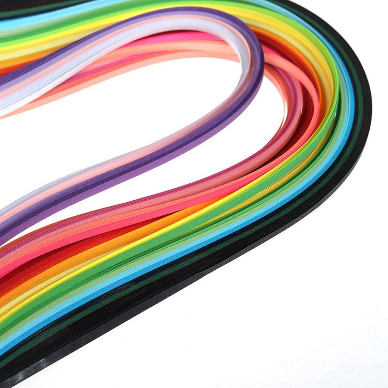TXIN 1300 Quilling Paper Strips 3mm, 26 Colors Quill Paper Quilling Kit for Beginners Professional Handmade DIY Art Craft Multicolor-3MM Wide - NewNest Australia