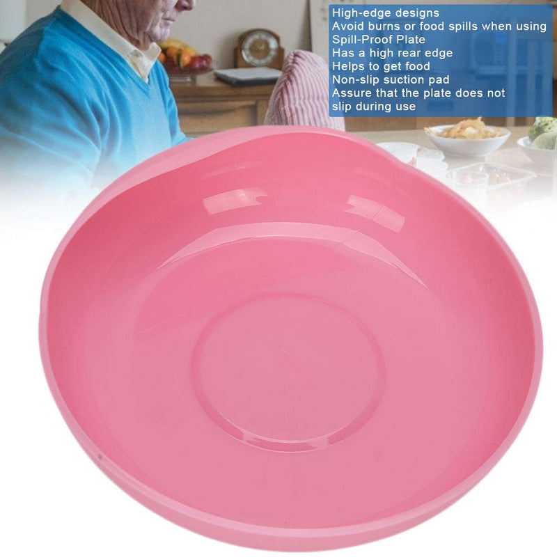 Scoop Plate, Spillproof Unbreakable Round Scoop Dish for Elderly Disabled Handicapped Scoop Bowl Plate Eating Aid with Non Skid Rubber Padded Bottom for Independent Eating - NewNest Australia