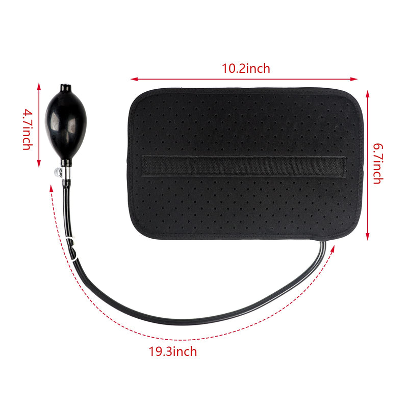 Inflatable Lumbar Support Pillow Washable Breathable Waist Support Wearable Pain Relief Portable for Office Computer Chair Car Seat Cushion Back Support for Sitting Traveling Camping Indoor Outdoor - NewNest Australia