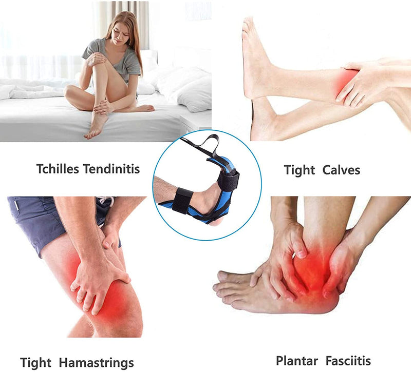 Foot and Calf Stretcher for Plantar Fasciitis, Achilles Tendonitis, Heel Spurs and Foot Drop, Improve Muscle Strength Relief Foot Pain Leg Stretcher Yoga Stretching Strap for Thigh Calf and Hamstring - NewNest Australia