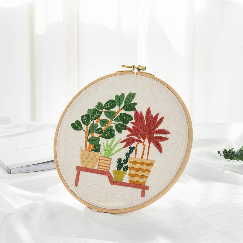 2 Pack 5 Inch Wood Embroidery Hoop, Guofa Embroidery Hoop Ring Circle Cross Stitch Hoops Set Embroidery Kits for Art Craft Sewing and Hanging 2PCS Wood Hoop (5 inch) - NewNest Australia