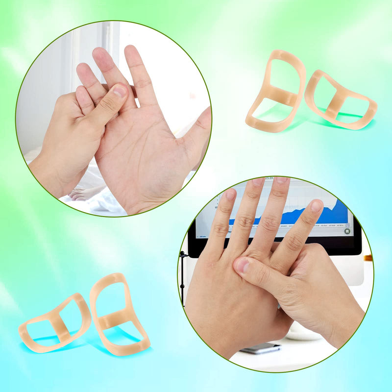 Luter Pack Of 10 Oval Finger Splint With 2 Thumb Valgus Correction, Trigger Finger Splint Finger Stabilizer Splint For Middle Small Finger Thumb Or Ring Finger (10 Sizes) - NewNest Australia