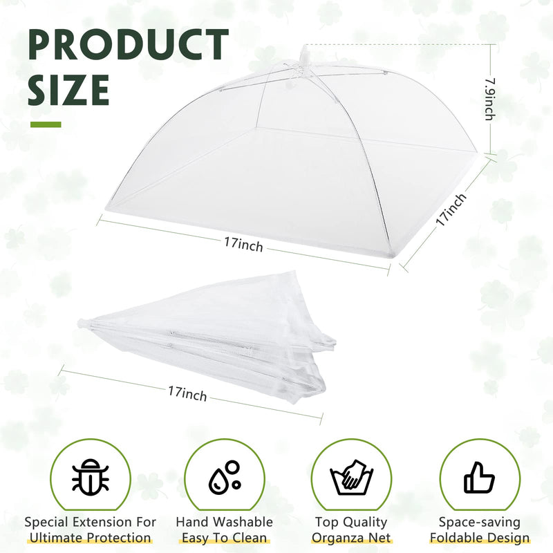 Dome Screen Plant Covers 4 Packs Reusable Mesh Plant Cover Tent 17 Inch Outdoor Plant Tent Collapsible Plant Umbrella Mesh Cover Plant Netting Food Covers Net for Outdoor Plants Vegetable Gardening - NewNest Australia