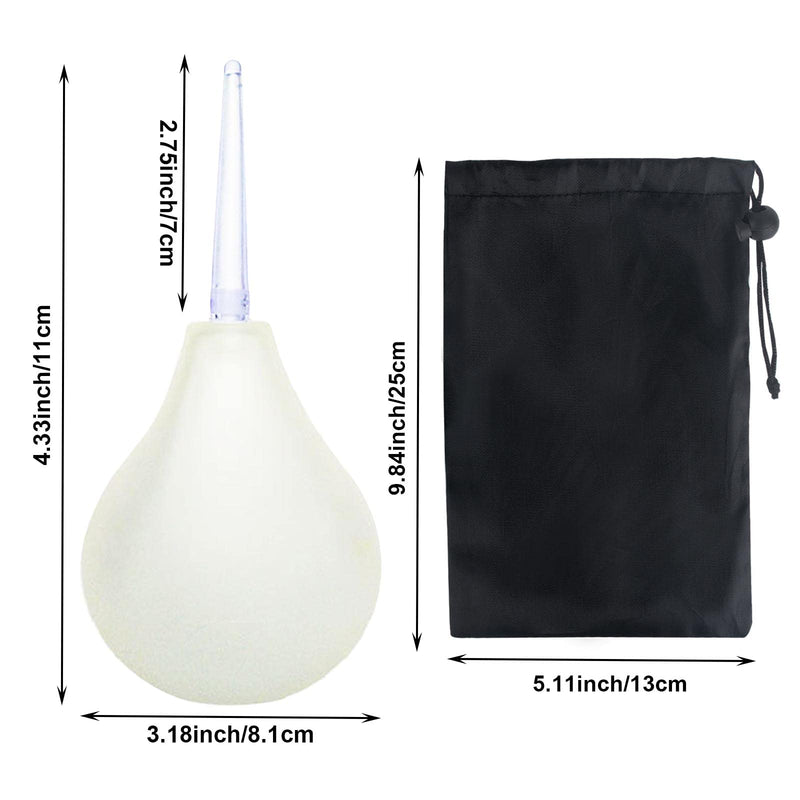 Enema Bulb Douche for Men & Women GWAWG 224 ML Reusable Cleaning Silicone Slim Nozzle Douche, Safe Comfortable Rubber Washing Cleaning Douche Kit - NewNest Australia