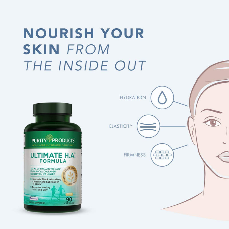 Ultimate H.A. Formula - Clinically Studied BioCell Collagen - Dynamic Hyaluronic Acid Support for The Joints and Skin - 90 Count - from Purity Products 1 - NewNest Australia