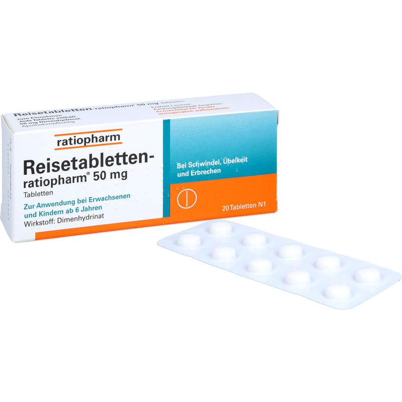 REISETABLETTEN-ratiopharm, tablet, 20 pcs, for nausea - NewNest Australia