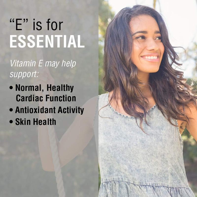 Solaray Vitamin E, Dry 400 IU w/Mixed Tocopherols | Non-Oily | Healthy Cardiac Function, Antioxidant Activity & Skin Health Support | 100 Capsules - NewNest Australia