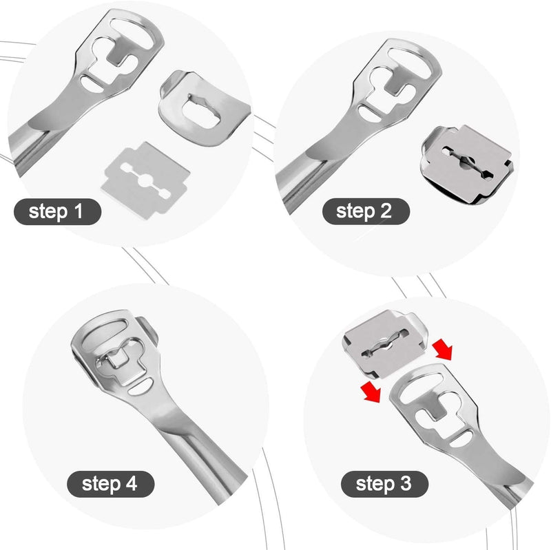 Callus Remover Foot Scraper - Stainless Steel Callus Planer Foot File Callus Rasp Hard Skin Callus Remover Foot Rasp Pedicure Foot Care Tool with 10 Replacement Blades for Wet & Dry Feet Silver - NewNest Australia