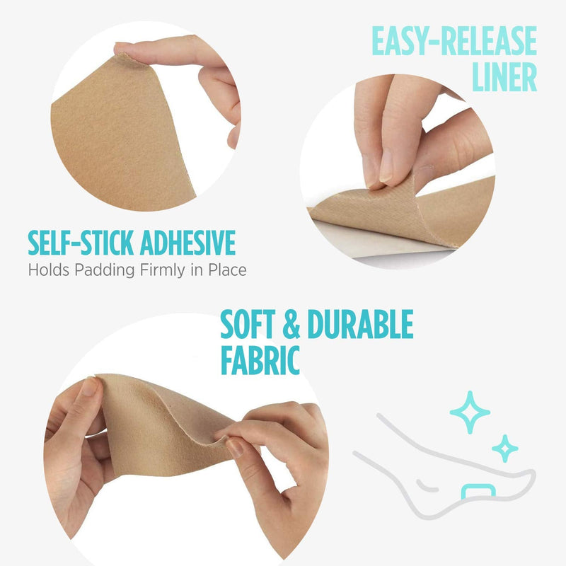 Comfort Zone Super Moleskin Padding, Protects Tender Areas of The Foot from Friction, Light Brown, 3 Count, Pack of 3 - NewNest Australia