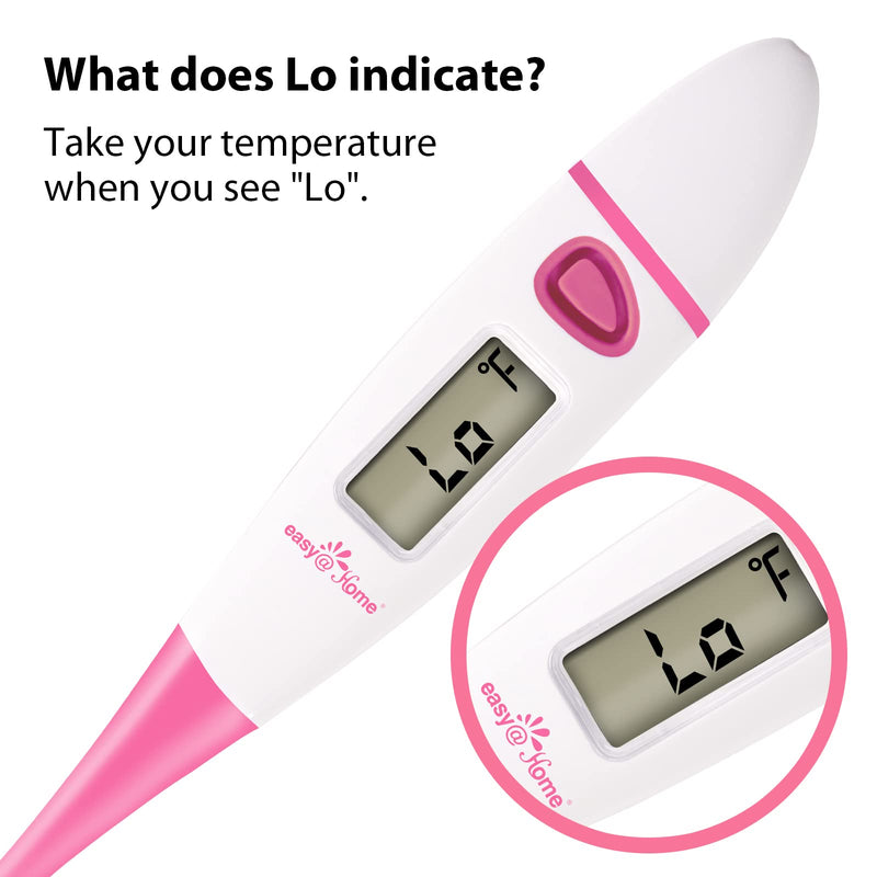 Ovulation Tracker Digital Basal Thermometer: Easy@Home BBT Thermometer for Fertility Prediction - Basal Body Thermometer for Accurate Temperature Monitoring with Premom App Pink DMT-3018 - NewNest Australia
