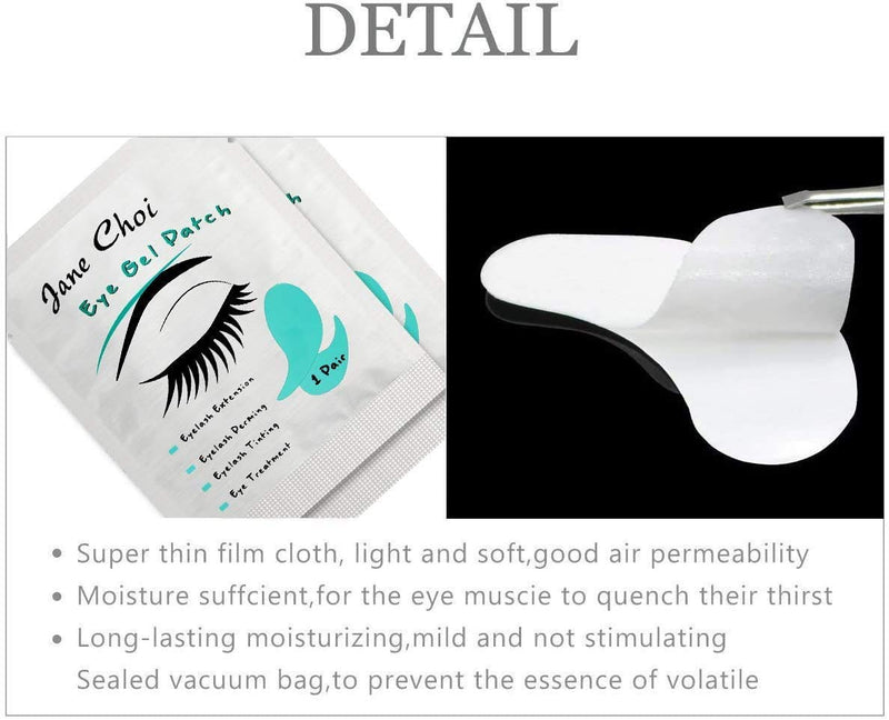 Eye Gel Pads, 50 Pairs of Eyelash Lash Extension Lint Free Under Eye Gel Pads Eye Patches For Pro Salon and Individual Eyelash Extension, Facials - NewNest Australia