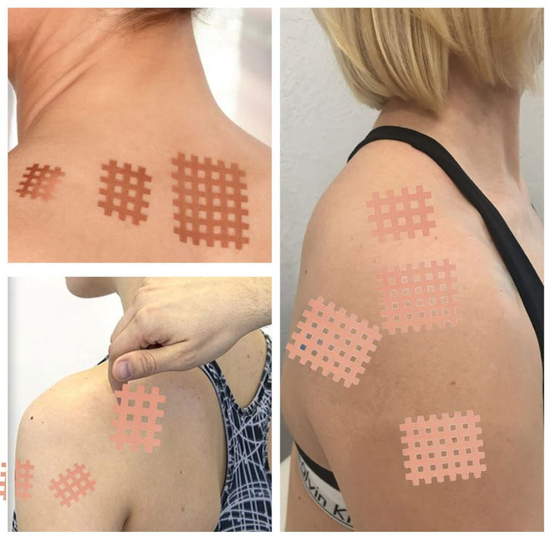 Grid Tape, Cross Tape Mix Box, 34 Pieces Cross Tape Exclusive, Grid Plaster, Acupuncture, Trigger, Grid Plaster, Set Of 3 Sizes, Cross Tape Grid Plaster, Acupuncture Plaster, Grid Tapes - NewNest Australia