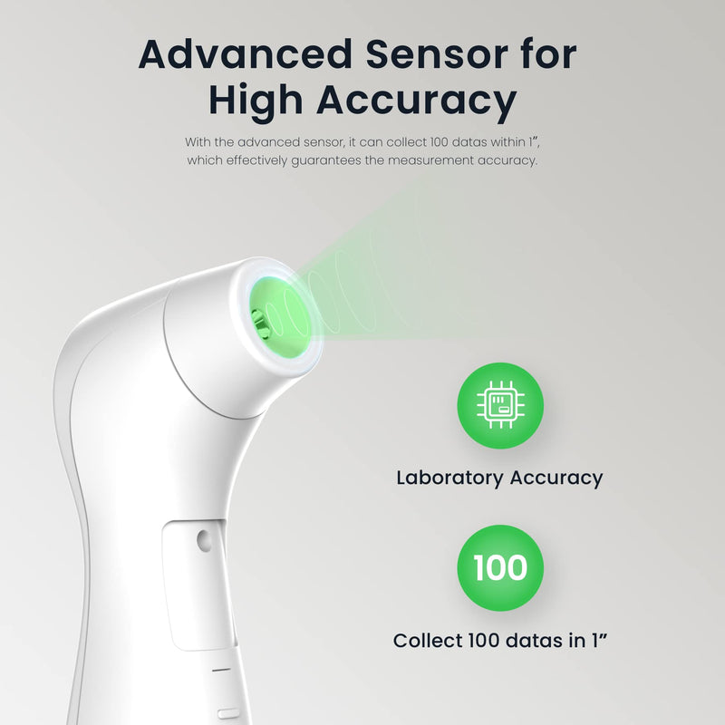 Femometer Forehead Thermometer for Adults Kids, Non Contact Infrared Thermometer, Digital Baby Thermometers Body Temperature Thermometer(All White) - NewNest Australia