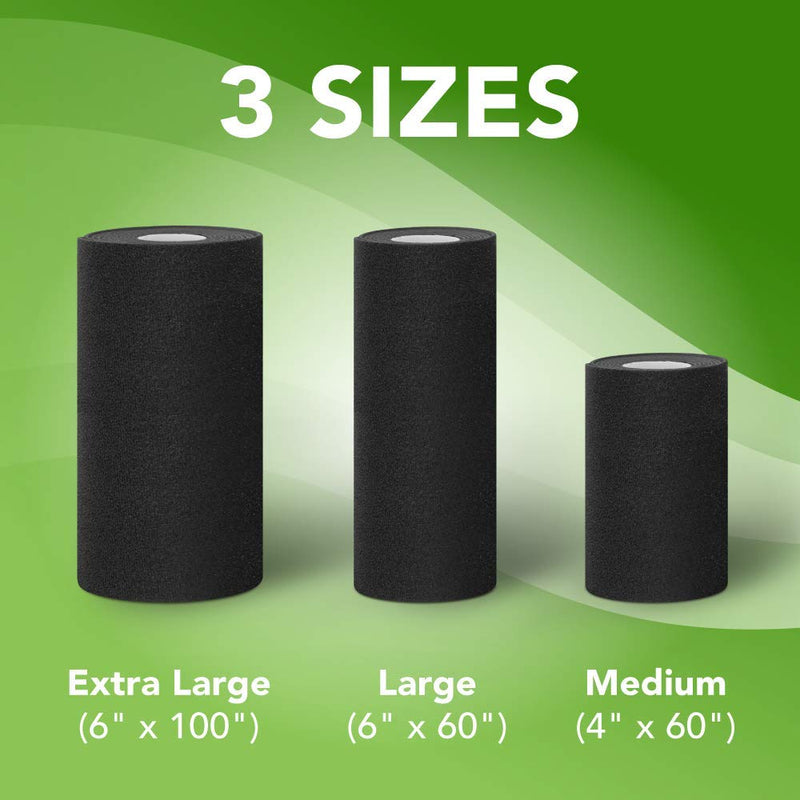 STRIVE Compression Therapy Wrap 4" x 60", Black, Made in the USA 4" x 60" Wrap - NewNest Australia
