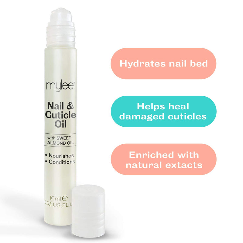 Mylee Nail & Cuticle Oil Rollerball Pen 10ml – Deeply Hydrating & Moisturising, Nourish & Condition, Non-Greasy Formula, Leaves No Sticky Residue, Enriched with natural extracts and vegetable oils - NewNest Australia