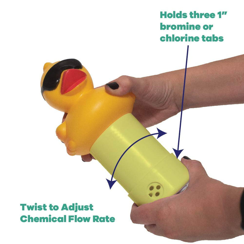 GAME 17201-BB Derby Duck Spa Chemical Dispenser, Yellow - NewNest Australia