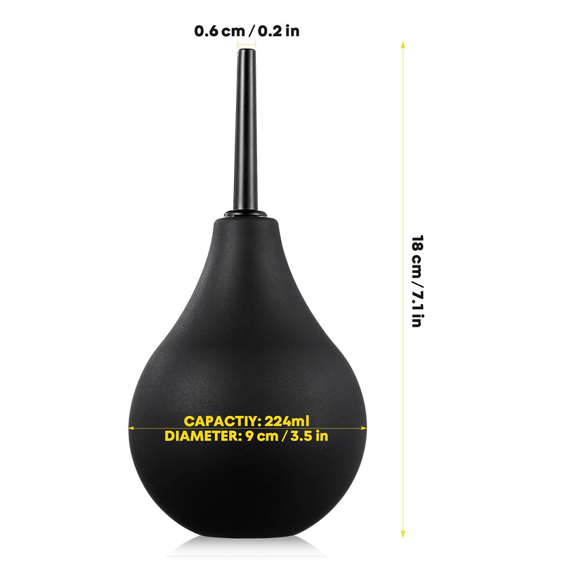 SUPVOX 224ml Ear Syringe Bulb Ear Suction Sucker Squeeze Ball Size L (Black) - NewNest Australia