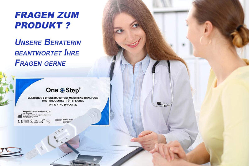 2 x One+Step Multi rapid drug test for saliva I drug test THC cocaine opiates I rapid drug tester I saliva test I 2 pieces - NewNest Australia