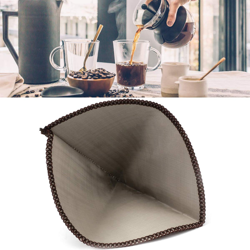 Reusable Pour Over Coffee Filter Stainless Steel Paperless Drip Cone Coffee Filter Coffee Maker 1-2 Cup for Cups, Mugs, Carafes, Filter Holders (1-4 Cups) 1-4 Cups - NewNest Australia