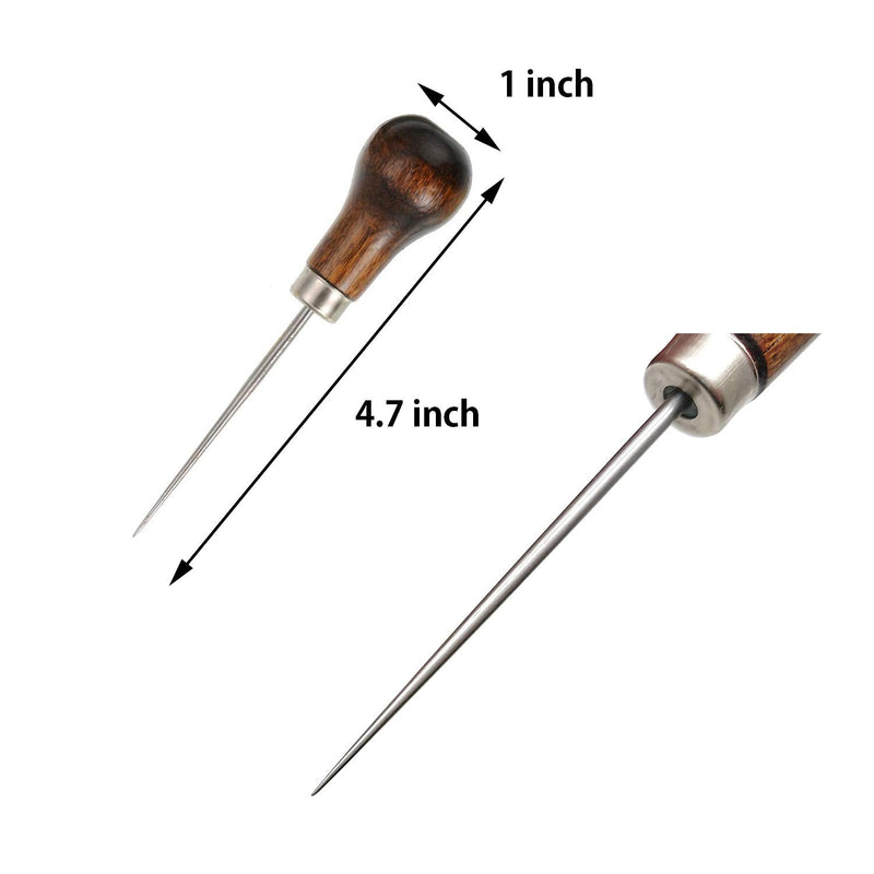 19 Pieces Bookbinding Kit Starter Tools Set Bone Folder Paper Creaser, Waxed Thread, Awl, Large-Eye Needles for DIY Bookbinding Crafts and Sewing Supplies - NewNest Australia