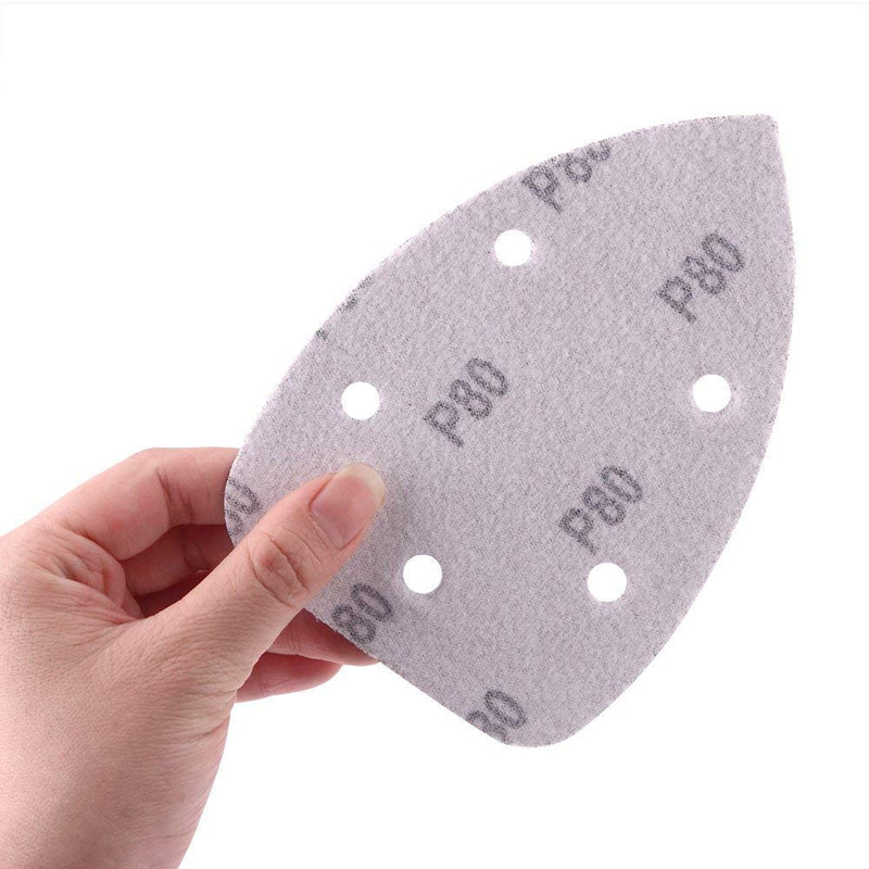 AUSTOR 100 Pieces Mouse Detail Sander Sandpaper Palm Sanding Sheets Hook and Loop Assorted 80/180/ 240/320/ 400/800/ 1000/1500/ 2000/3000 Grits - NewNest Australia