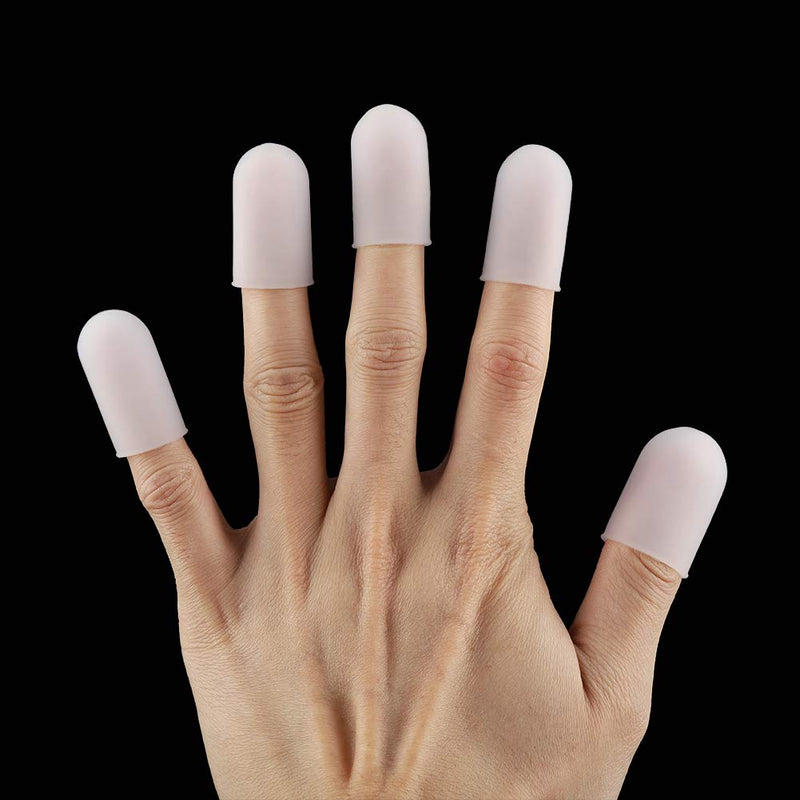 5pcs Silicone Finger Protector Thumbs Cover Fingertip Gloves for Heat Cooking Baking Barbecue B - NewNest Australia