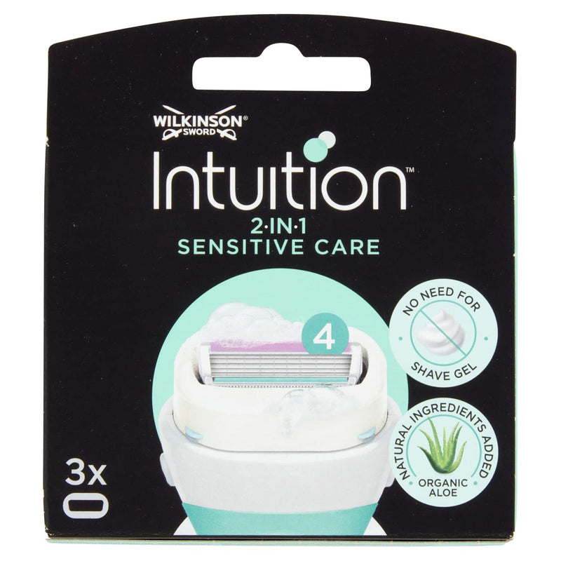 Wilkinson Sword Intuition Naturals Razor Blades for Women's Razors Pack of 3 (Pack of 1) - NewNest Australia