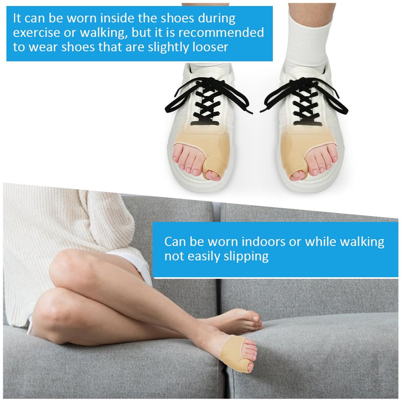 ACWOO Hallux Valgus Socks, 2 Pairs of Big Toe & Toe Relief Forefoot Pad - Hammer Toe Correction and Protection, Splint Toe Corrector for Women Men (A) A - NewNest Australia