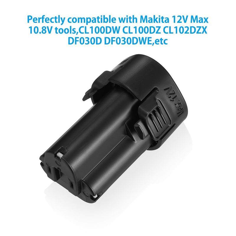 Powerextra 2 Pack 10.8v 3.0Ah Li-ion Replacement Battery for Makita BL1013 Makita BL1014 Battery 194550-6 194551-4 195332-9 - NewNest Australia