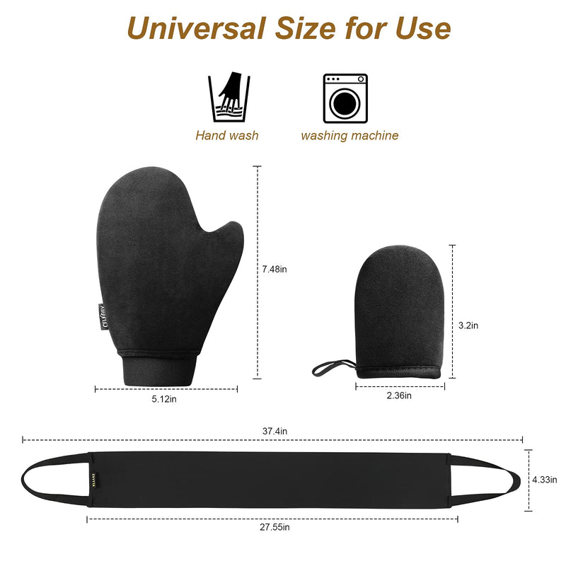 Celecily Fake Tan Mitt Applicator- Self Tanning Mitt for Self Tan Mitt ,Fake Tan Glove, Self Tanning Glove for back , PATENTED Fake Tan Mit Applicator,NO Slide Off Velvet Tanning Mitts Self Tanner 3 Set - NewNest Australia